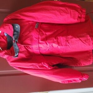American Eagle VTG red pullover Activesport jacket Kangaroo pouch & hood Medium